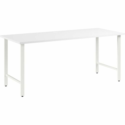 Bush Business Furniture BSHHUD272WH Hustle 72W x 30D Computer Desk with Metal Legs