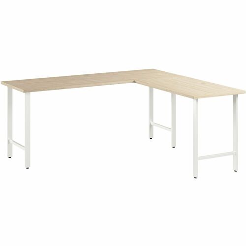 Bush Business Furniture BSHHUS002NE Hustle 72W x 24D L Shaped Computer Desk with Metal Legs