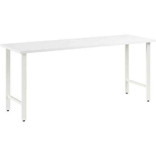 Bush Business Furniture BSHHUD172WH Hustle 72W x 24D Computer Desk with Metal Legs