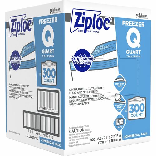 Ziploc® SJN364957 Grip n' Seal Freezer Bags
