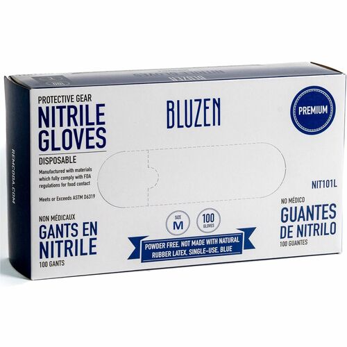 Remcoda RMLNIT103M Extra-Strength Nitrile Gloves