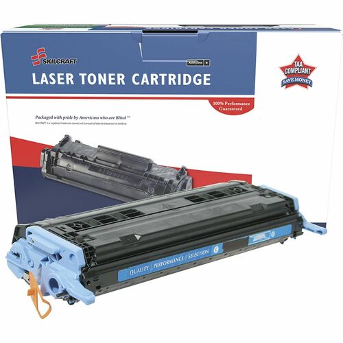 SKILCRAFT® NSN6962219 Remanufactured Laser Toner Cartridge 124A - Cyan - 1 Each