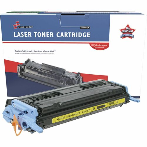 SKILCRAFT® NSN6962220 Remanufactured Laser Toner Cartridge 124A - Yellow - 1 Each