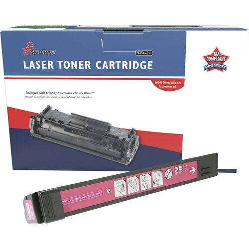 SKILCRAFT® NSN6962217 Remanufactured Standard Yield Laser Toner Cartridge 824A - Magenta - 1 Each