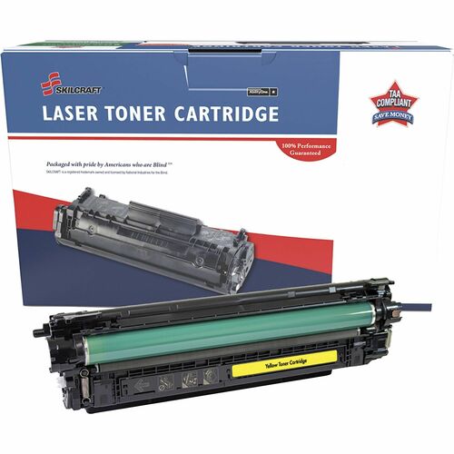 SKILCRAFT® NSN6961573 Remanufactured Laser Toner Cartridge 655A - Yellow - 1 Each