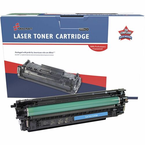 SKILCRAFT® NSN6961577 Remanufactured Laser Toner Cartridge 655A - Cyan - 1 Each