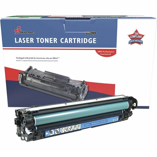 SKILCRAFT® NSN6961581 Remanufactured Laser Toner Cartridge 650A - Cyan - 1 Each