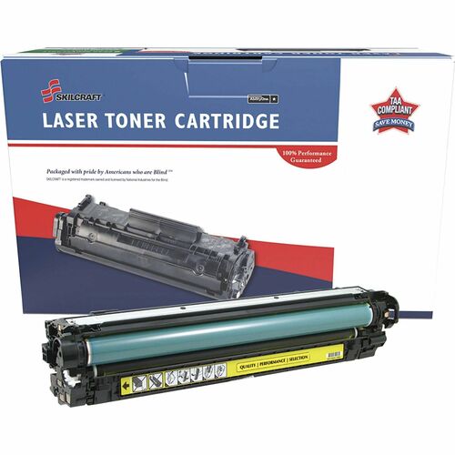 SKILCRAFT® NSN6961583 Remanufactured Laser Toner Cartridge 650A - Yellow - 1 Each