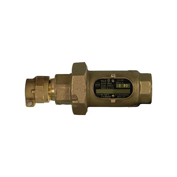 A.Y. McDonald 5135-263 711-3Ce 33 Inline Dlchk 3/4 Ctsx3/4 Fnpt-Nl