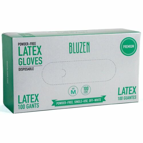 BLUZEN RMLLAT101MCT Powder-Free Latex Gloves