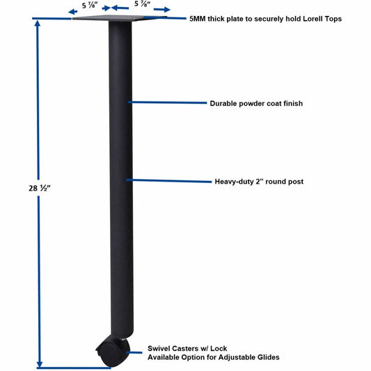 Lorell LLR60805 Invent Training Table Components