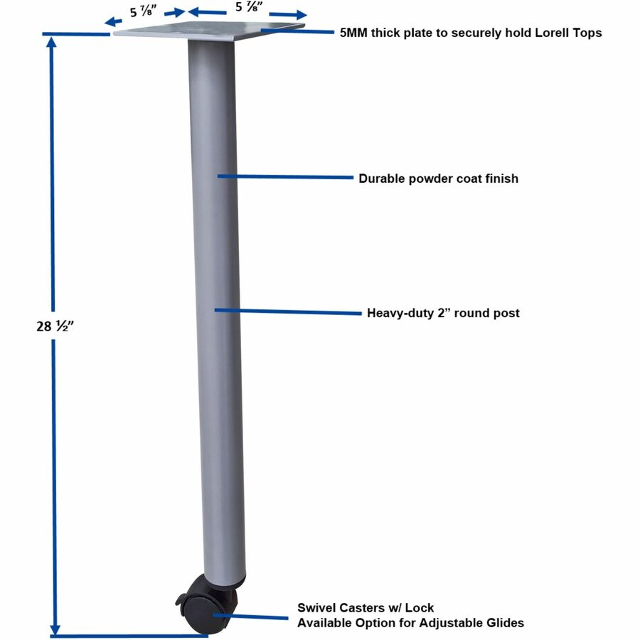 Lorell LLR60804 Invent Training Table Components
