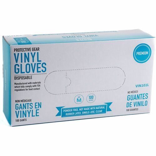 BLUZEN RMLVIN101MCT Powder-Free Vinyl Gloves