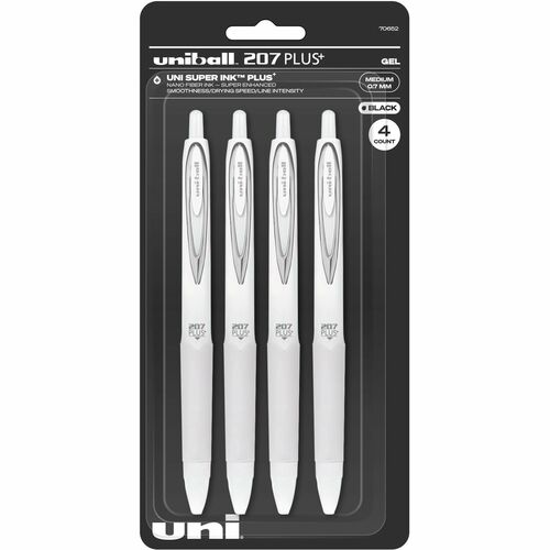 uniball UBC70652 207 Plus Retractable Gel Pens