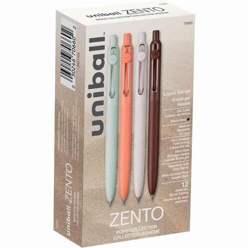 uniball UBC70660 Zento Retractable Liquid Gel Pens