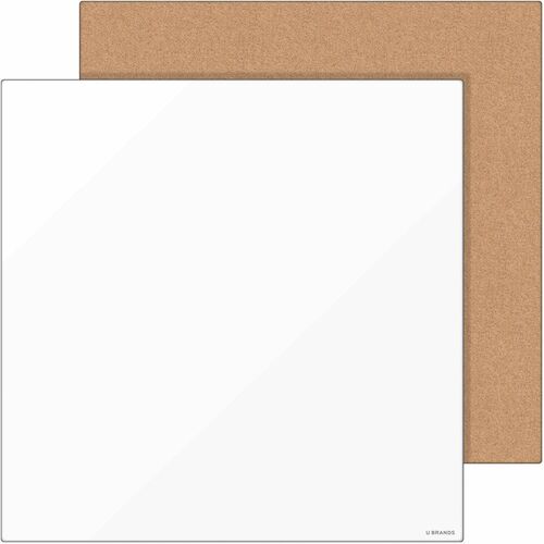 U Brands UBR3888U0001 Tile Board Value Pack Frameless Dry-Erase Board & Corkboard