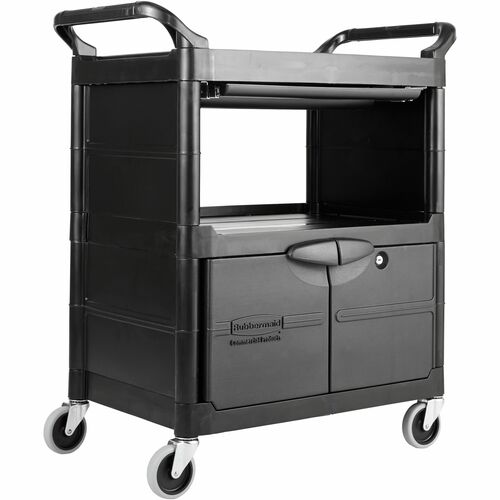 Rubbermaid Commercial RCP345700BLA Service Utility Cart