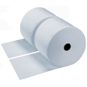 Oil Dri L90782 15" x 150' White Oil-Only Middle Weight Split Sorbent Roll (Priced Per Roll)