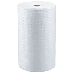 Oil Dri L90814 30" x 150' White Heavy Weight Bonded Oil-Only Sorbent Roll (Priced Per Roll)