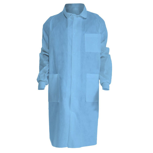 SOS Cleanroom Kimtech 10045 Kimberly-Clark Kimtech A8 Blue Lab Coat (Long/Tall)