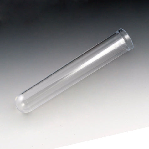 Globe Scientific 110182 Test Tube 17 x 100mm (15mL) PS 500/Bag 2 Bags/Unit