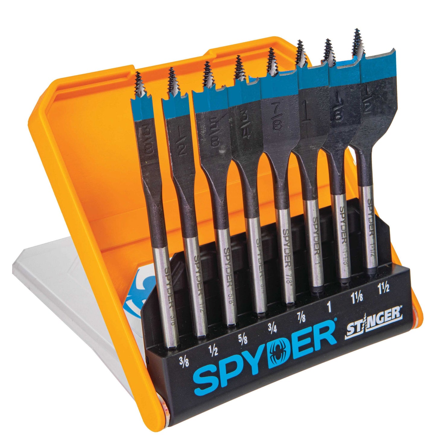 Spyder 11026 Spyder 8-Piece X 6-In Woodboring Spade Drill Bit Set