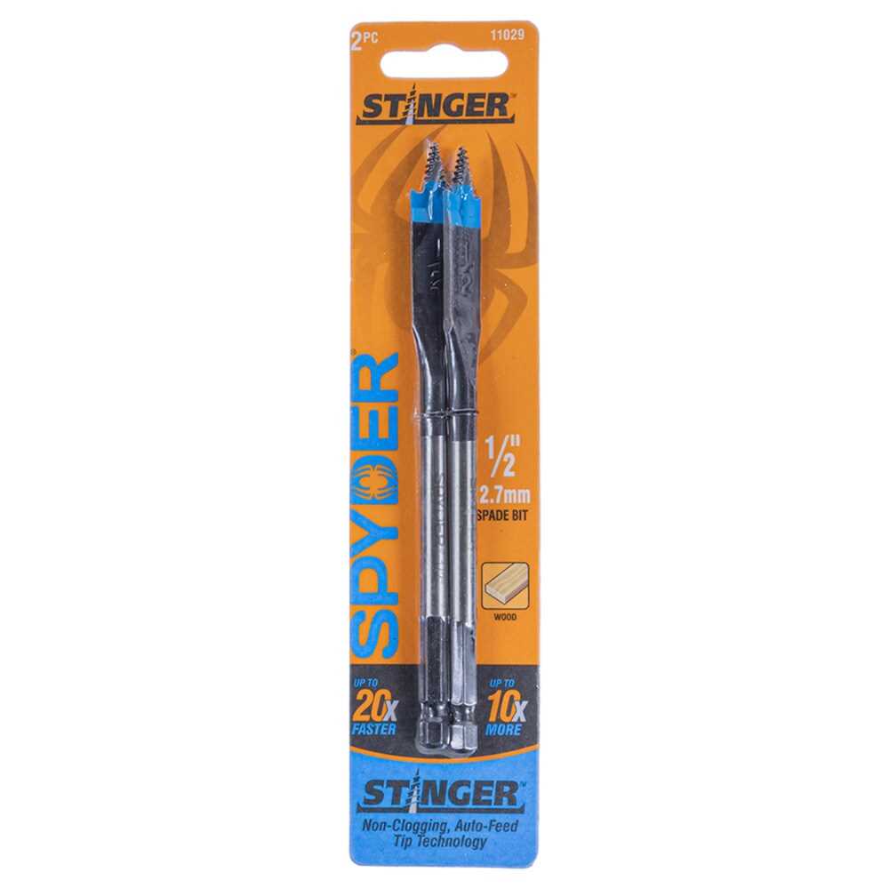 Spyder 11029 Spyder 2-Piece 1/2-In X 6-In Woodboring Spade Drill Bit