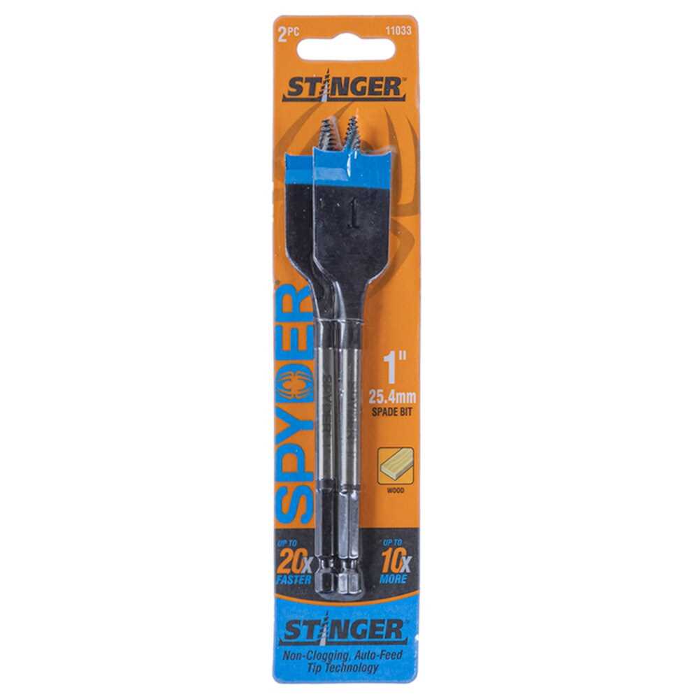 Spyder 11033 Spyder 2-Piece 1-In X 6-In Woodboring Spade Drill Bit