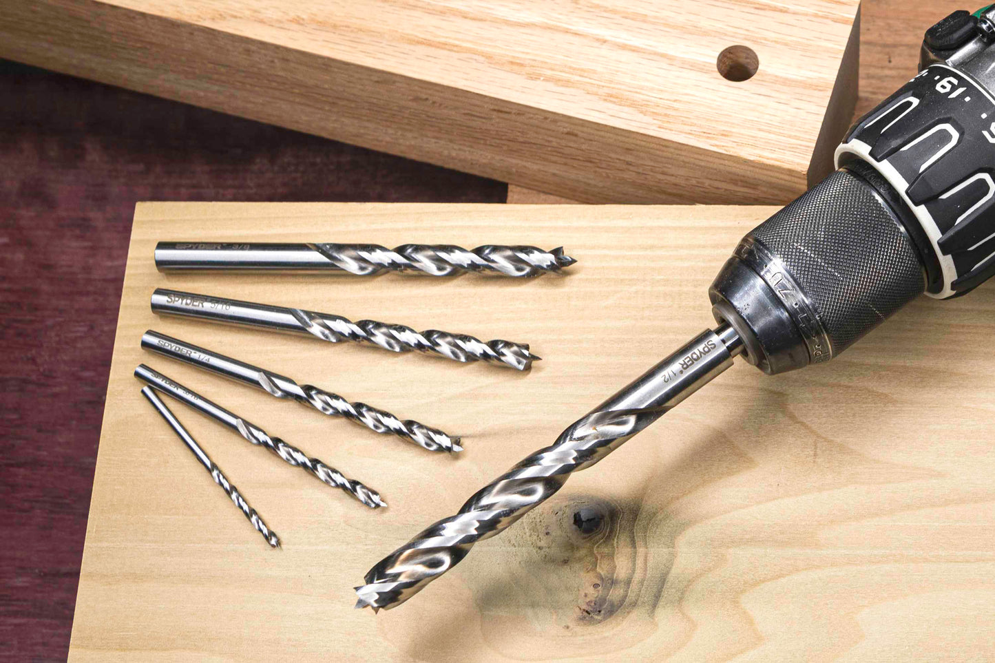 Spyder 11035 Spyder 6-Piece X Assorted Woodboring Brad-Point Drill Bit Set