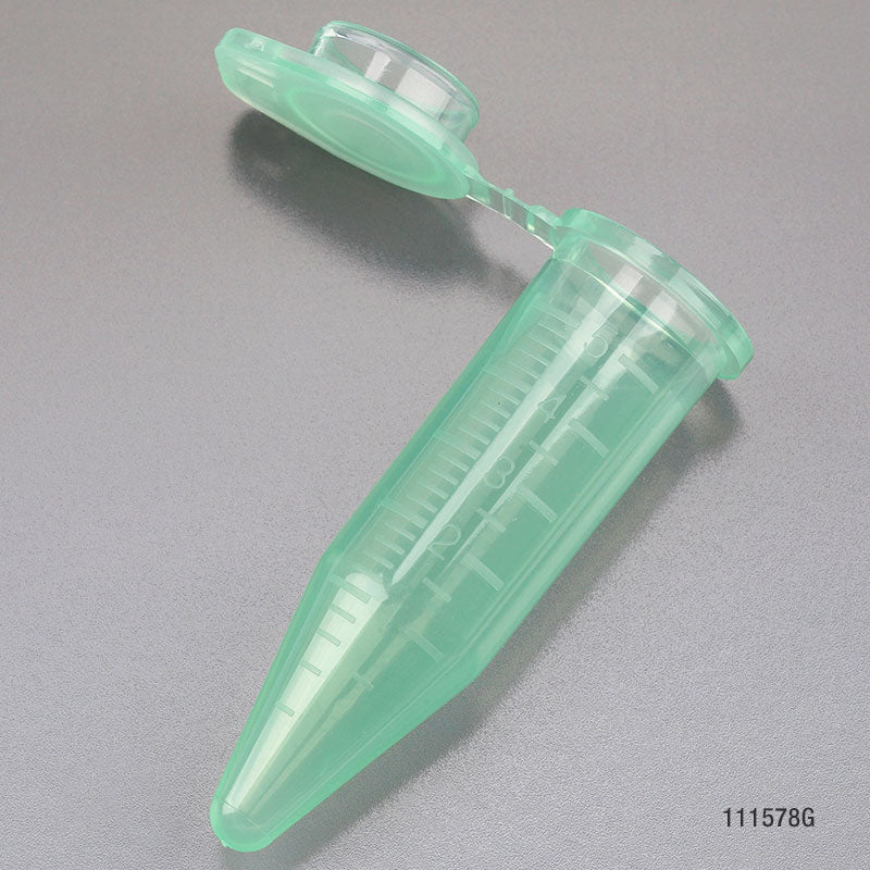 Globe Scientific 111578S Diamond Midi Centrifuge Tube 5.0mL PP Attached Snap Cap Graduated Natural STERILE 20/Bag 10 Bags/Unit