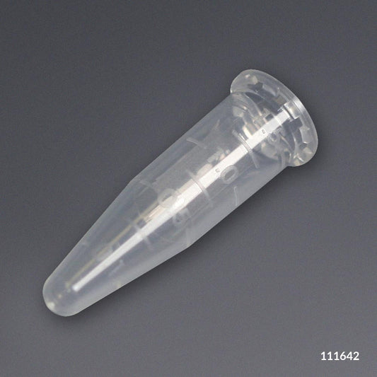 Globe Scientific 111642 Microcentrifuge Tube 1.5mL PP No Cap Graduated Natural