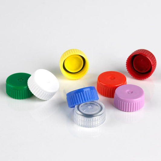 Globe Scientific 111671B Screw Cap for Microtube with O-Ring Blue