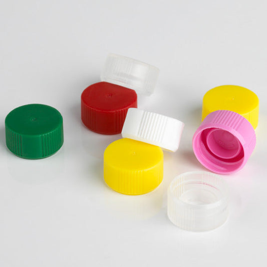 Globe Scientific 111672Y Screw Cap for Microtube No O-Ring Yellow