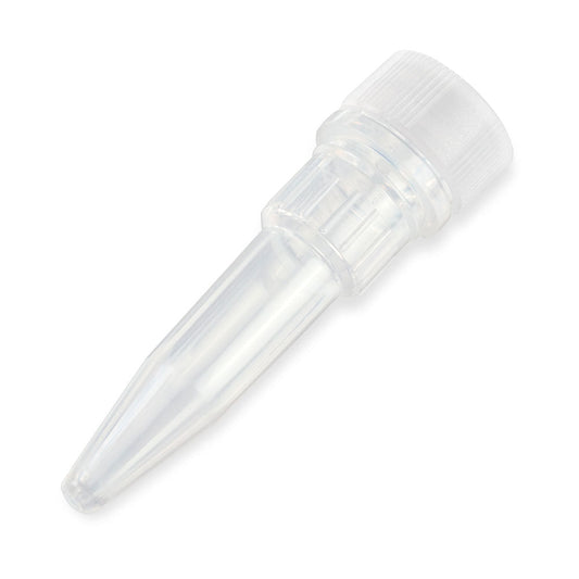 Globe Scientific 111690 Microtube 0.5mL Attached Screw Cap for Color Insert with O-Ring STERILE PP 500/Bag 2 Bags/Unit