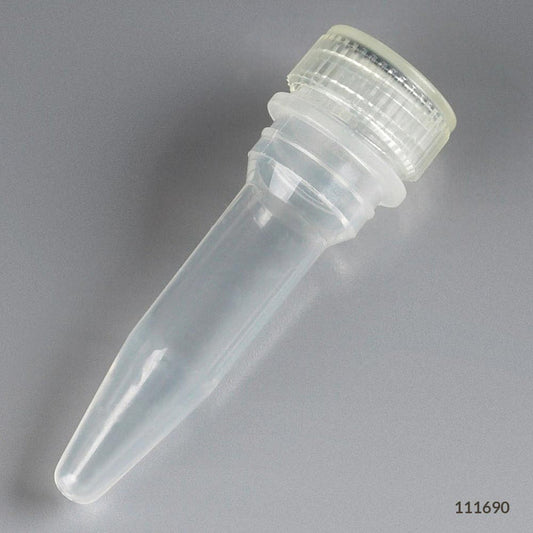 Globe Scientific 111702 Microtube 0.5mL Self-Standing PP No Cap
