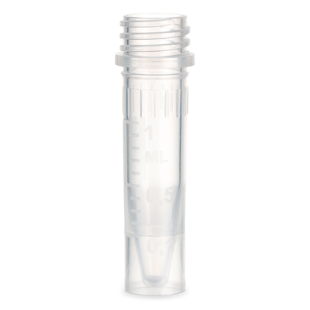 Globe Scientific 111722 Microtube 1.5mL Self-Standing PP No Cap