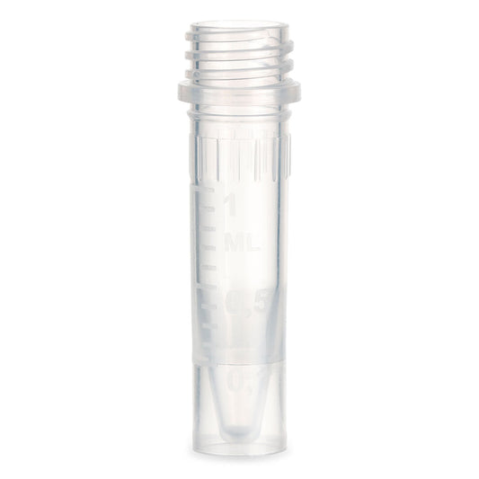 Globe Scientific 111722 Microtube 1.5mL Self-Standing PP No Cap, BAG/1000