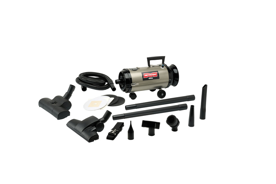 Metrovac 113-578017 Professional Evolution Variable Speed Compact Canister Vac W/ Turbo Brush