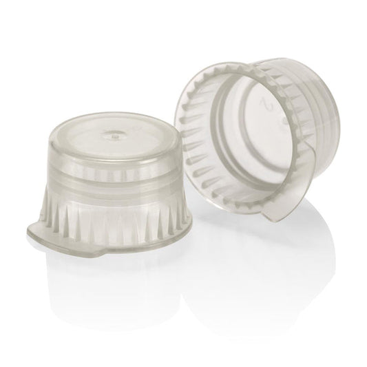 Globe Scientific 113142R Snap cap Translucent red PE for 12/13mm vacuum and Test tubes