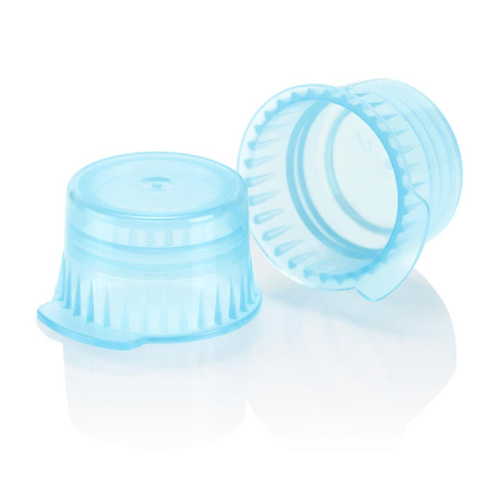 Globe Scientific 113142R Snap cap Translucent red PE for 12/13mm vacuum and Test tubes