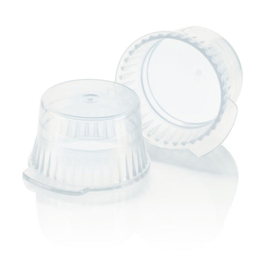 Globe Scientific 113143C Snap Cap Translucent Clear PE for 13mm Glass and Evacuated Tubes and 12mm Plastic Test Tubes