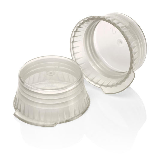 Globe Scientific 113144A Snap Cap Translucent Gray PE for 16mm Glass and Evacuated tubes
