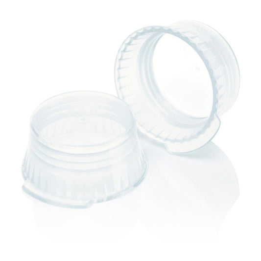 Globe Scientific 113144C Snap Cap Translucent Clear PE for 16mm Glass and Evacuated tubes