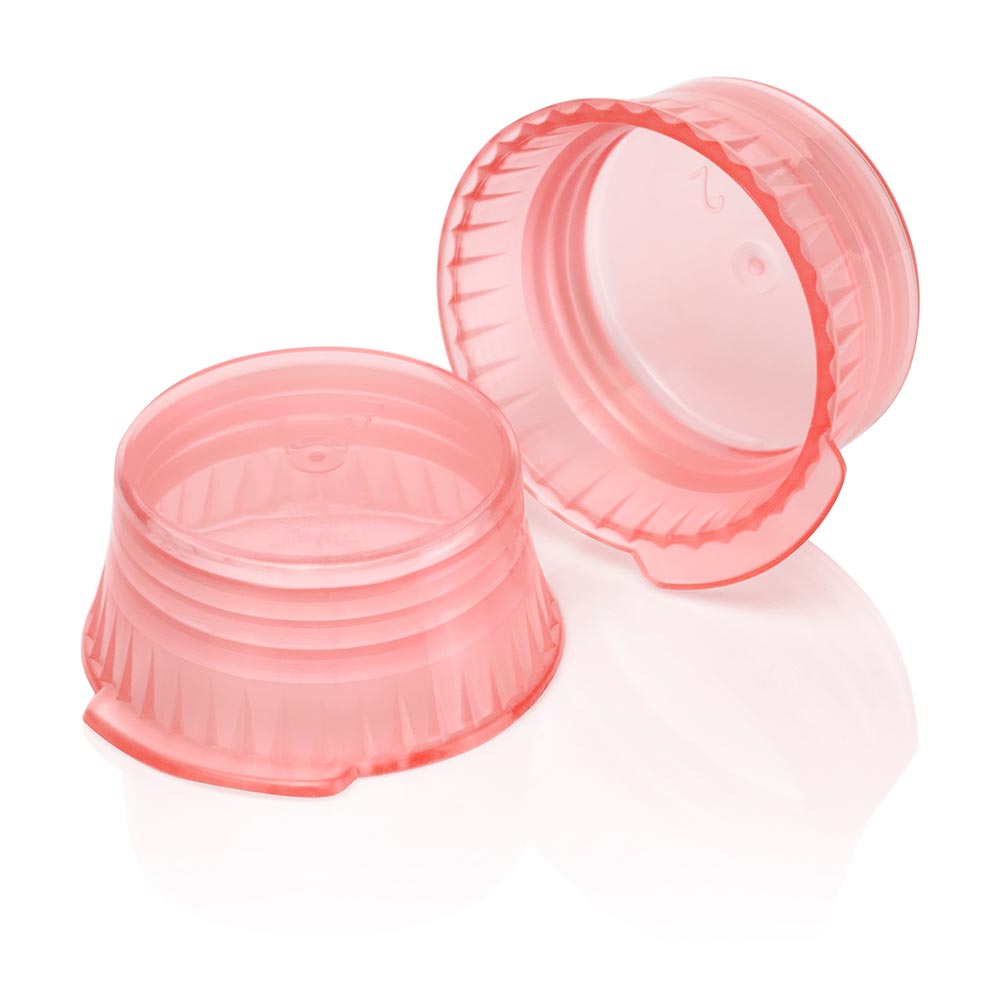 Globe Scientific 113144L Snap Cap Translucent Lavender PE for 16mm Glass and Evacuated tubes