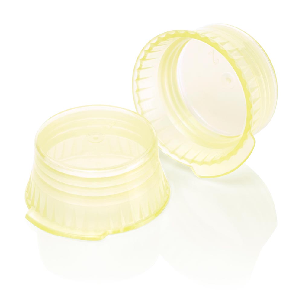 Globe Scientific 113144L Snap Cap Translucent Lavender PE for 16mm Glass and Evacuated tubes