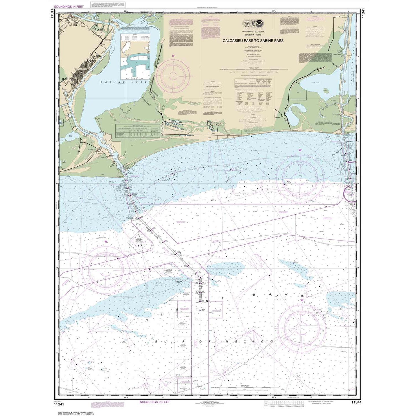 Paradise Clay NO_11341 HISTORICAL NOAA Calcasieu Pass to Sabine Pass