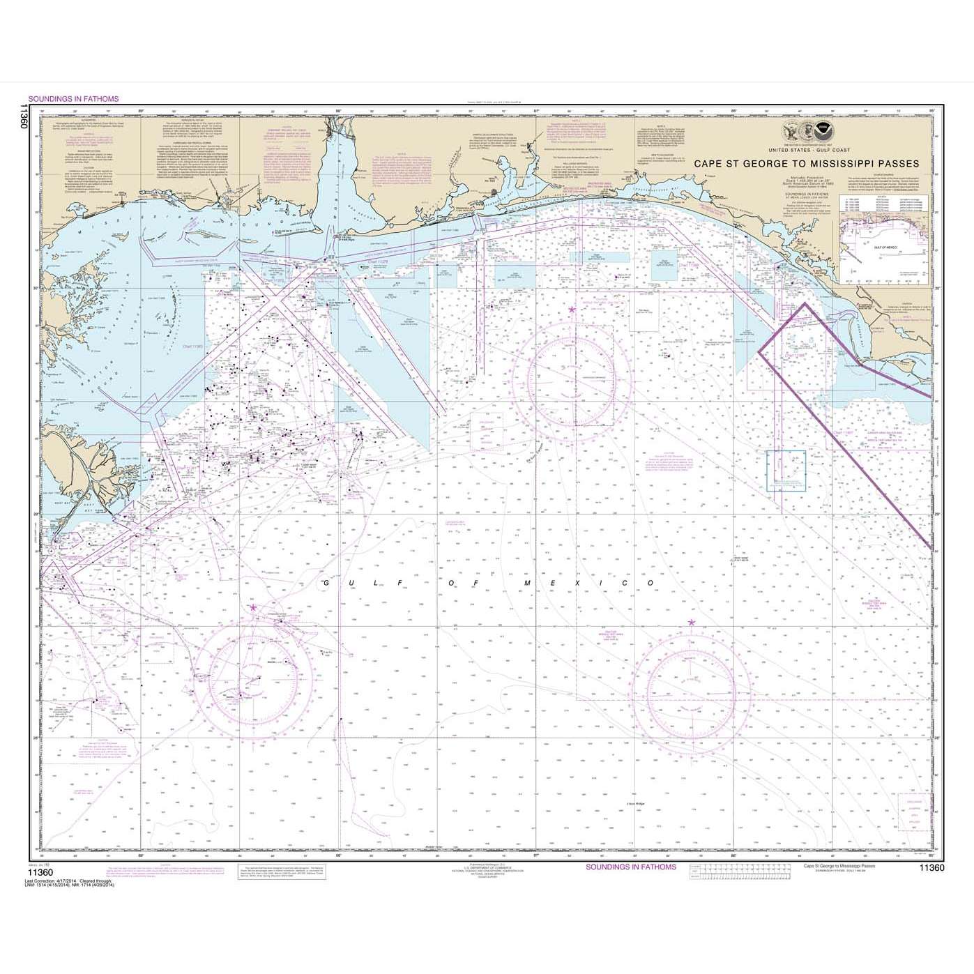 Paradise Clay NO_11360 HISTORICAL NOAA Cape St. George to Mississippi Passes