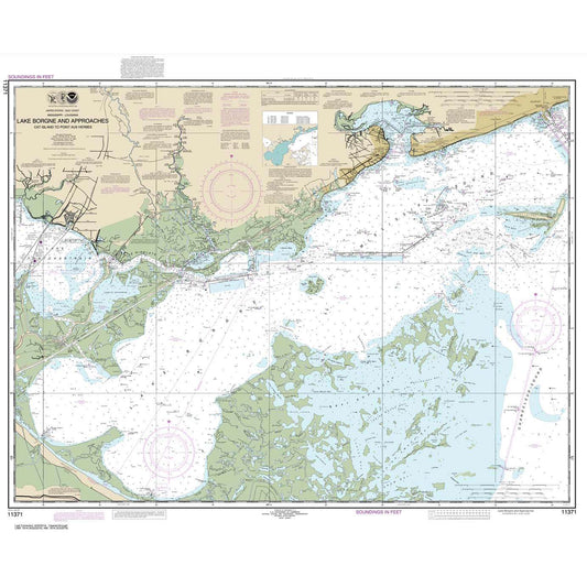 Paradise Clay NO_11371 HISTORICAL NOAA Lake Borgne and approaches Cat Island to Point aux Herbes
