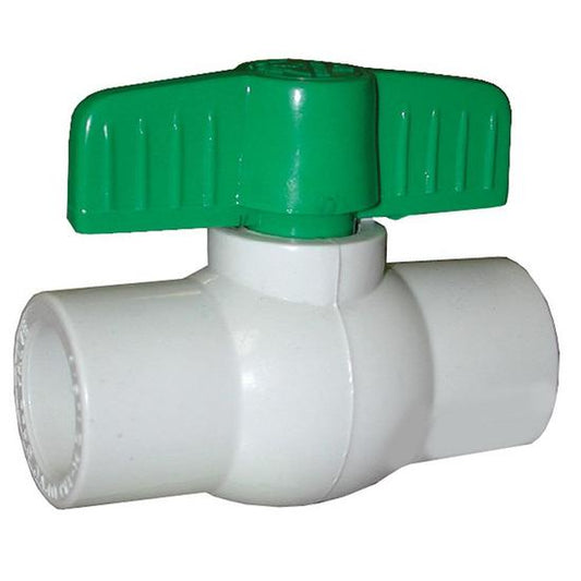 Jones Stephens B90050 1/2" Slip PVC Ball Valve