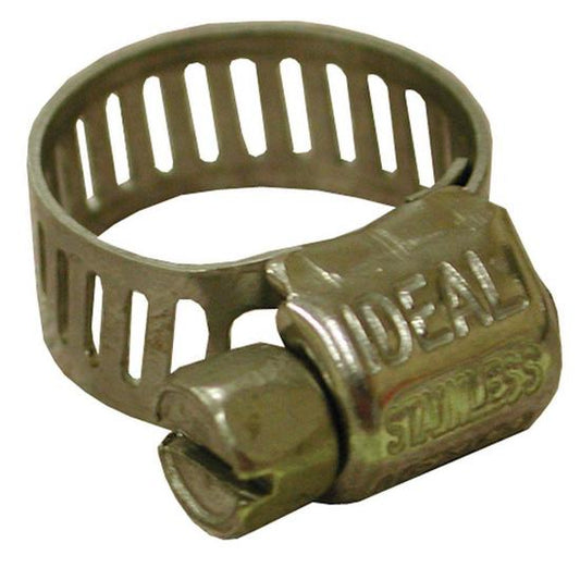 Jones Stephens G08004 1/4" - 5/8" Micro Size Gear Clamp with 5/16" Band, Part Stainless, Box of 10